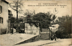 Montmartre - Entrée du Château des Brouillards et rue Girardon à Paris 18e