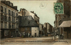 Carte postale ancienne Montmartre - L'ancienne Bergerie de Gabrielle d'Estrée et la Rue du Mont-Cenis
                                                                     à Paris 18e
                                