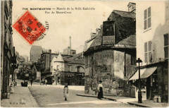 Carte postale ancienne Montmartre - Manoir de la Belle Gabrielle - Rue du Mont-Cenis
                                                                     à Paris 18e
                                