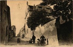 Carte postale ancienne Montmartre - La Rue du Mont-Cenis
                                                                     à Paris 18e
                                