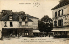 Carte postale ancienne Place du Mont-Cenis
                                                                     à Paris 18e
                                