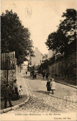 Carte postale ancienne Vieux Montmartre - La Rue Norvins
                                                                     à Paris 18e
                                