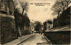 Carte postale ancienne Montmartre - Rue des Saules
                                                                     à Paris 18e
                                