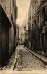 Carte postale ancienne Rue Saint-Rustique
                                                                     à Paris 18e
                                