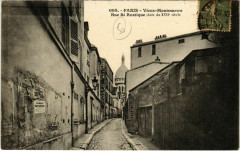 Carte postale ancienne Montmartre - Rue Saint-Rustique
                                                                     à Paris 18e
                                