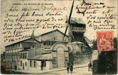 Carte postale ancienne Le Moulin de la Galette
                                                                     à Paris 18e
                                