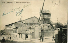Carte postale ancienne Le Moulin de la Galette
                                                                     à Paris 18e
                                