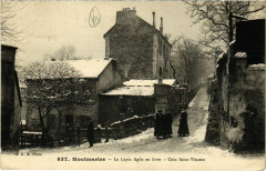 Carte postale ancienne Montmartre - Le Lapin Agile en Hiver - Coin Saint-Vincent
																	 à Paris 18e
								