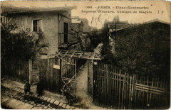 Carte postale ancienne Vieux-Montmartre - Impasse Girardon - Vestiges du Maquis
                                                                     à Paris 18e
                                