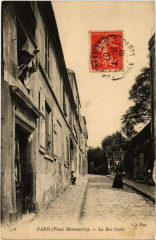 Carte postale ancienne Vieux Montmartre - La Rue Cortot
                                                                     à Paris 18e
                                