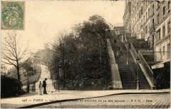 Square Saint-Pierre et Escalier de la Rue Muller à Paris 18e