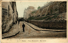 Carte postale ancienne Vieux Montmartre - Rue Cortot
                                                                     à Paris 18e
                                