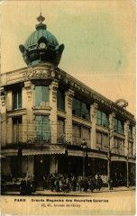 Carte postale ancienne Grands Magasins des Nouvelles Galeries - 43, 45, Avenue de Clichy
                                                                     à Paris 18e
                                