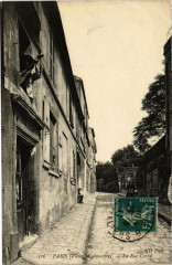 Carte postale ancienne Vieux Montmartre - La Rue Cortot
                                                                     à Paris 18e
                                