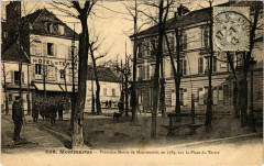 Carte postale ancienne Première Mairie de Montmartre, en 1789, sur la Place du Tertre
                                                                     à Paris 18e
                                