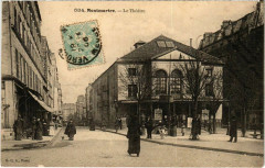 Carte postale ancienne Montmartre - Le Théâtre
                                                                     à Paris 18e
                                