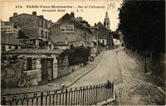Carte postale ancienne Vieux-Montmartre - Rue de l'Abreuvoir
																	 à Paris 18e
								