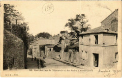 Carte postale ancienne Montmartre - Carrefour des rues de l'Abreuvoir et des Saules
                                                                     à Paris 18e
                                