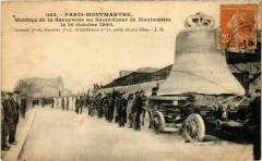 Carte postale ancienne Montage de la Savoyarde au Sacré-Coeur de Montmartre le 16 Octobre 1895
																	 à Paris 18e
								