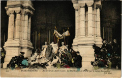 Carte postale ancienne Montmartre - Basilique du Sacré-Coeur, la Bénédiction de Paris par le Saint-Sacrement
                                                                     à Paris 18e
                                