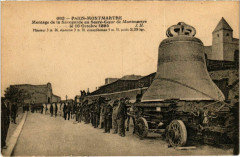 Carte postale ancienne Montage de la Savoyarde au Sacré-Coeur de Montmartre le 16 Octobre 1895
																	 à Paris 18e
								