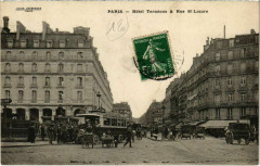 Paris 9e - Hotel Terminus & Rue Saint-Lazare à Paris 9e