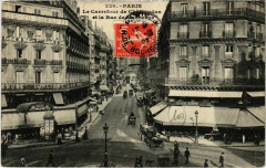 Paris 9e - Le Carrefour de Chateaudun et la rue de Maubeuge à Paris 9e