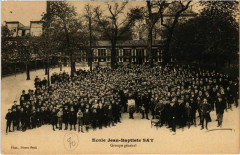 Carte postale ancienne Ecole Jean-Baptiste Say - Groupe général
                                                                     à Paris 16e
                                