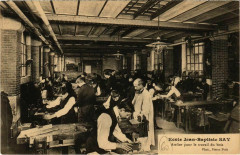 Carte postale ancienne Ecole Jean-Baptiste Say - Atelier pour le travail du bois
                                                                     à Paris 16e
                                