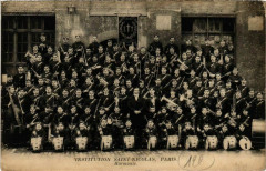 Carte postale ancienne Institution Saint-Nicolas - Harmonie
                                                                     à Paris 6e
                                
