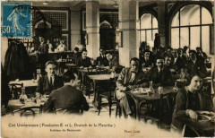 Carte postale ancienne Cité Universitaire - Intérieur du Restaurant
                                                                     à Paris 14e
                                