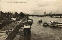 La Seine à Auteuil à Paris 16e