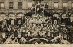Carte postale ancienne Pensionnat de Passy - Reposoir de la Fête Dieu
                                                                     à Paris 16e
                                