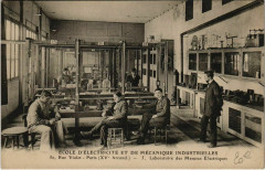Ecole d'Electricité et de Mécaniques Industrielles - Rue Violet - Laboratoire des Mesures Electriques à Paris 15e