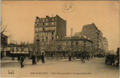 Carte postale ancienne Place Beaugrenelle et l'Avenue Emile-Zola
                                                                     à Paris 15e
                                