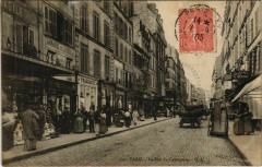 Carte postale ancienne La Rue du Commerce
                                                                     à Paris 15e
                                