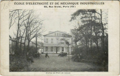 Ecole d'Electricité et de Mécaniques Industrielles - Rue Violet - Entrée du Parc de l'Ecole à Paris 15e