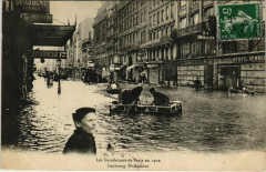 Les Inondations de Paris en 1910 - Faubourg Saint-Antoine à Paris 11e