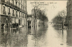 Crue de la Seine - 29 Janvier 1910 - Boulevard Diderot à Paris 12e