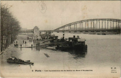 Les Inondations de la Seine au Pont d'Austerlitz à Paris 12e