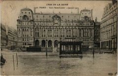 Paris 8e - Crue de la Seine - Gare Saint-Lazare à Paris 8e