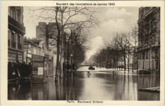 Souvenir des Inondations de Janvier 1910 - Boulevard Diderot à Paris 12e