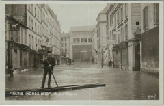 Paris inondé 1910 - Rue d'Aligres à Paris 12e