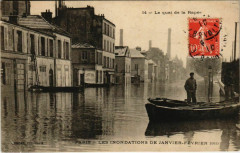 Le quai de la Rapée - Les Inondations de Janvier-Février 1910 à Paris 12e