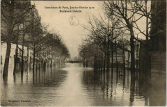 Inondation de Paris, Janvier-Février 1910 - Boulevard Diderot à Paris 12e