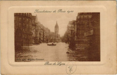 Inondations de Paris 1910 - Rue de Lyon à Paris 12e