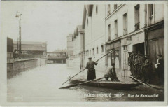Paris inondé 1910 - Rue de Rambouillet à Paris 12e