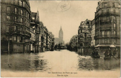 Les Inondations de Paris en 1910 - Rue de Lyon à Paris 12e