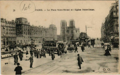 Paris 5e - La Place Saint-Michel -
																					75005 Paris 5e
																			
