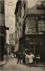 Carte postale ancienne Paris 5e - Rue Saint-Julien-le-Pauvre
                                                                     à Paris 5e
                                